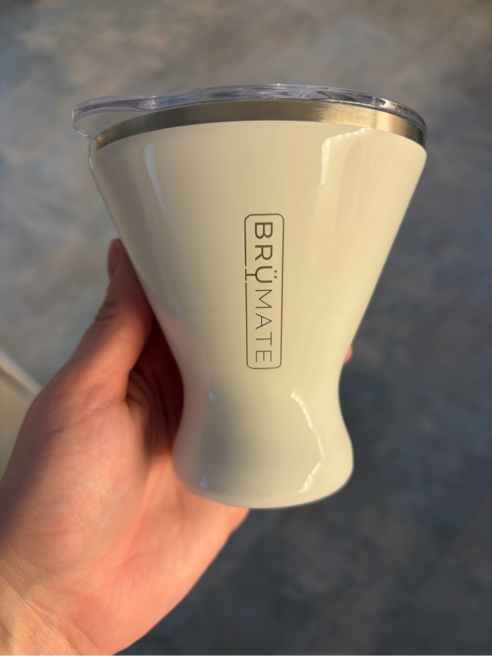 BrüMate White Insulated Martini Tumbler